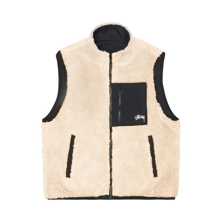

Жилет Stussy Sherpa Reversible Vest, разноцветный