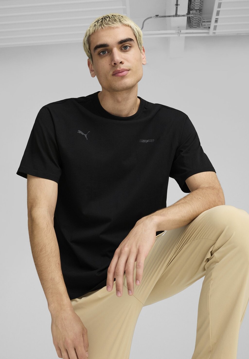 

Футболка с принтом AMG STATEMENT Puma, черный