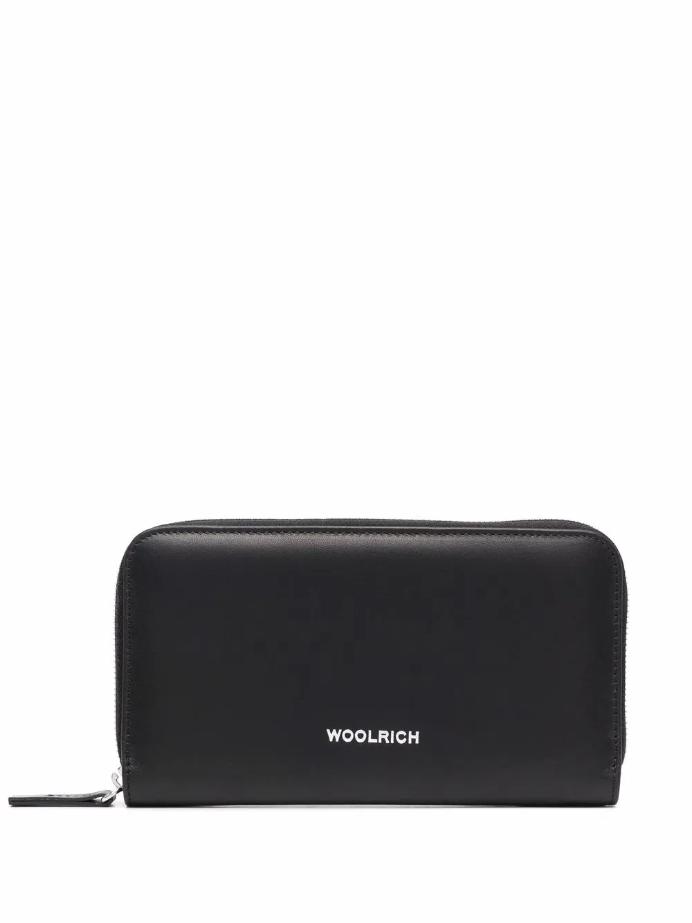 

Кошелек с круговой молнией и логотипом Woolrich, черный