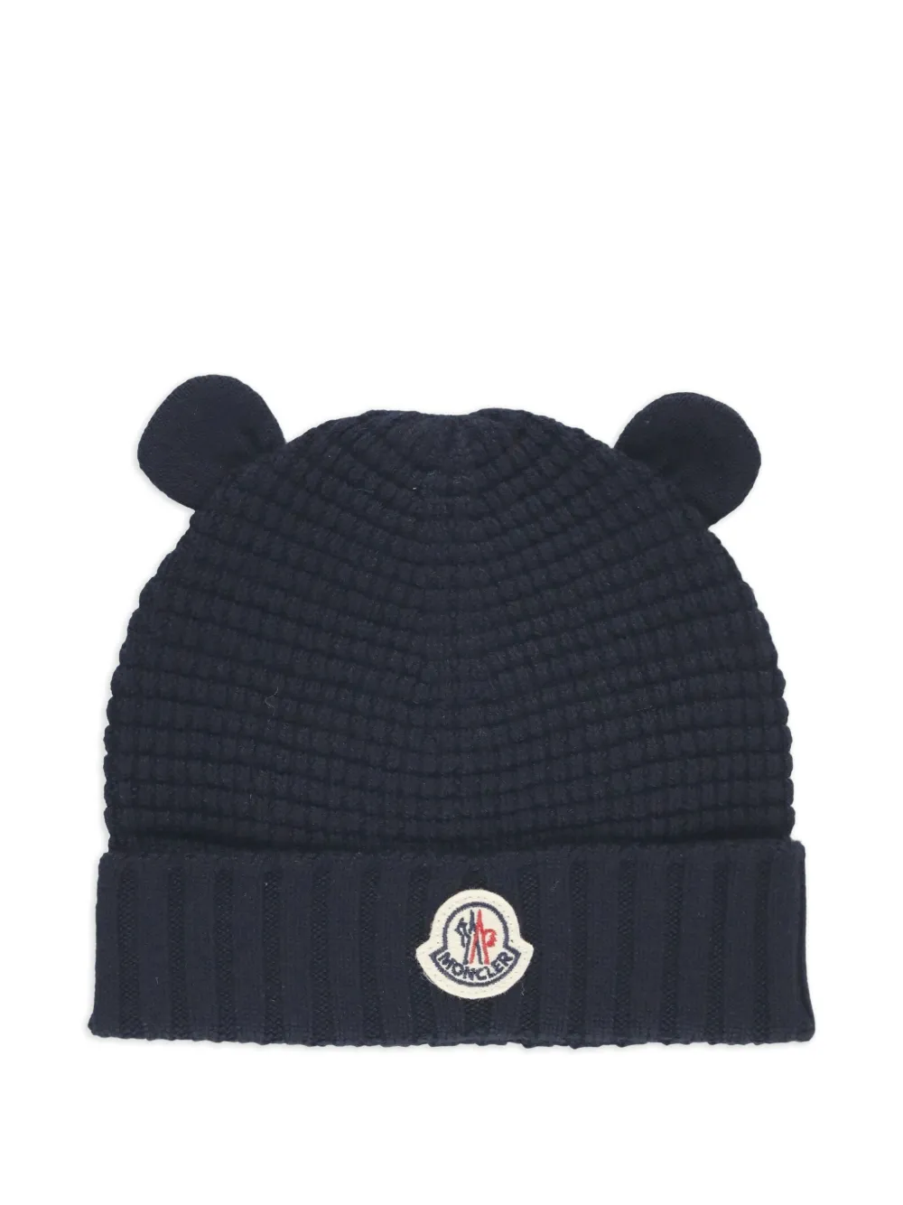 

Фактурная шапка бини Moncler Enfant, синий