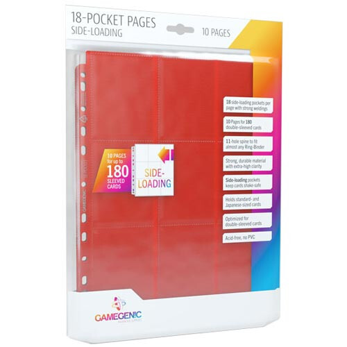 

Карточная игра Gamegenic Sideloading 18-Pocket Pages: Red (10)