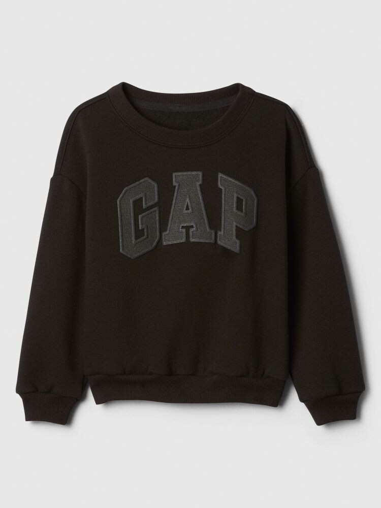 

Детская толстовка оверсайз с логотипом Gap, черный