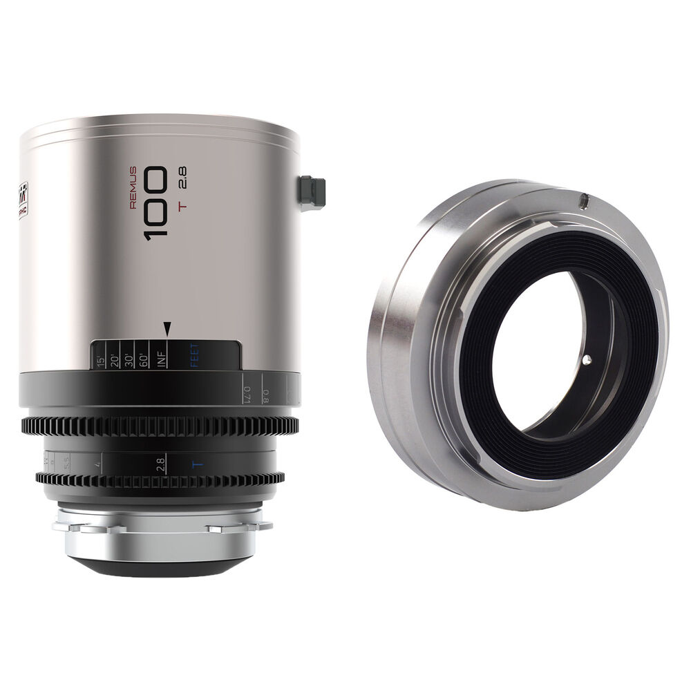 

Комплект анаморфотного объектива BLAZAR LENS Remus 100mm T2.8 FF 1.5x и адаптера крепления (ARRI PL/Canon EF, Silver Flare)