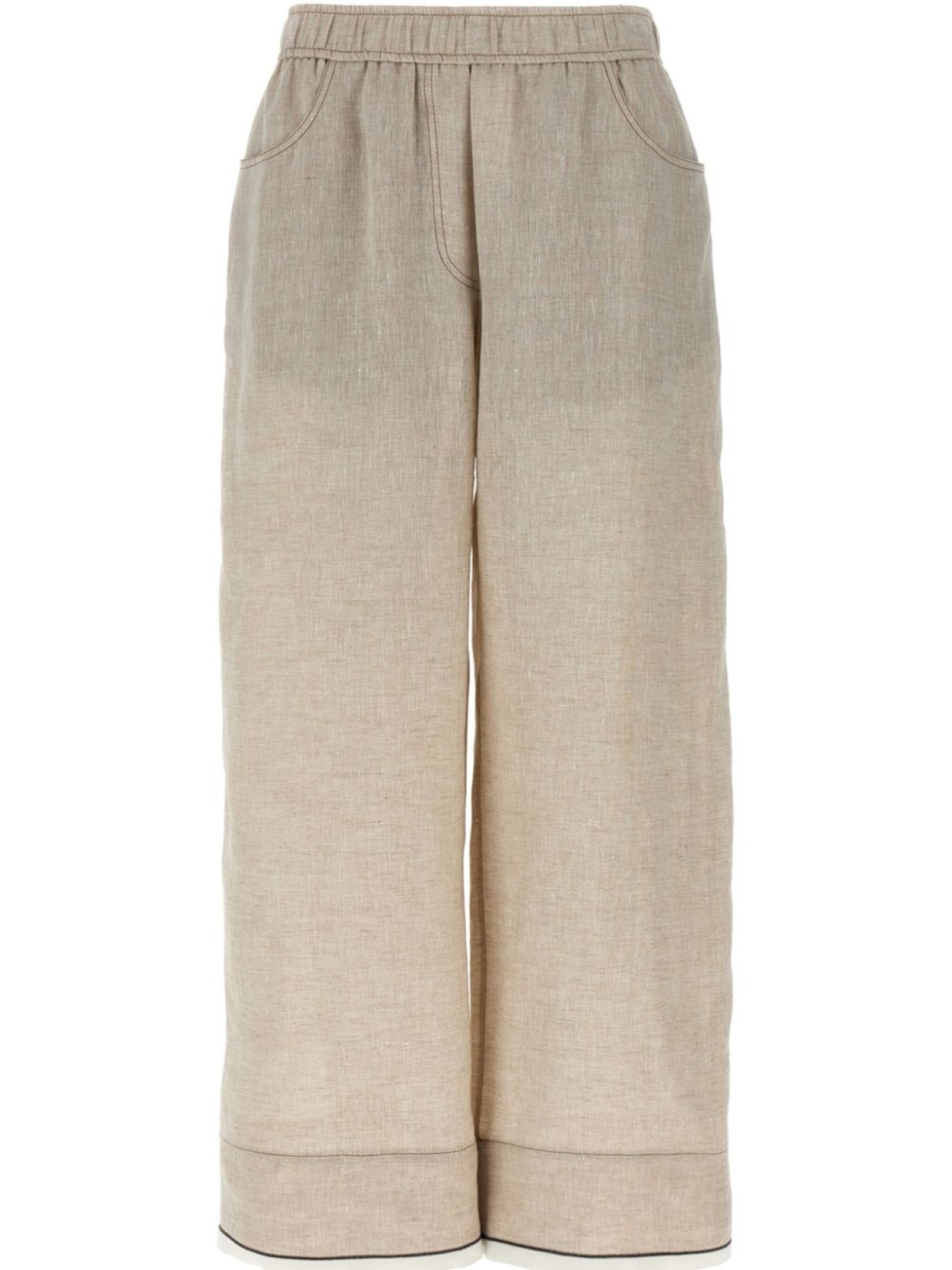 

Brunello Cucinelli прямые брюки Monile, нейтральный цвет
