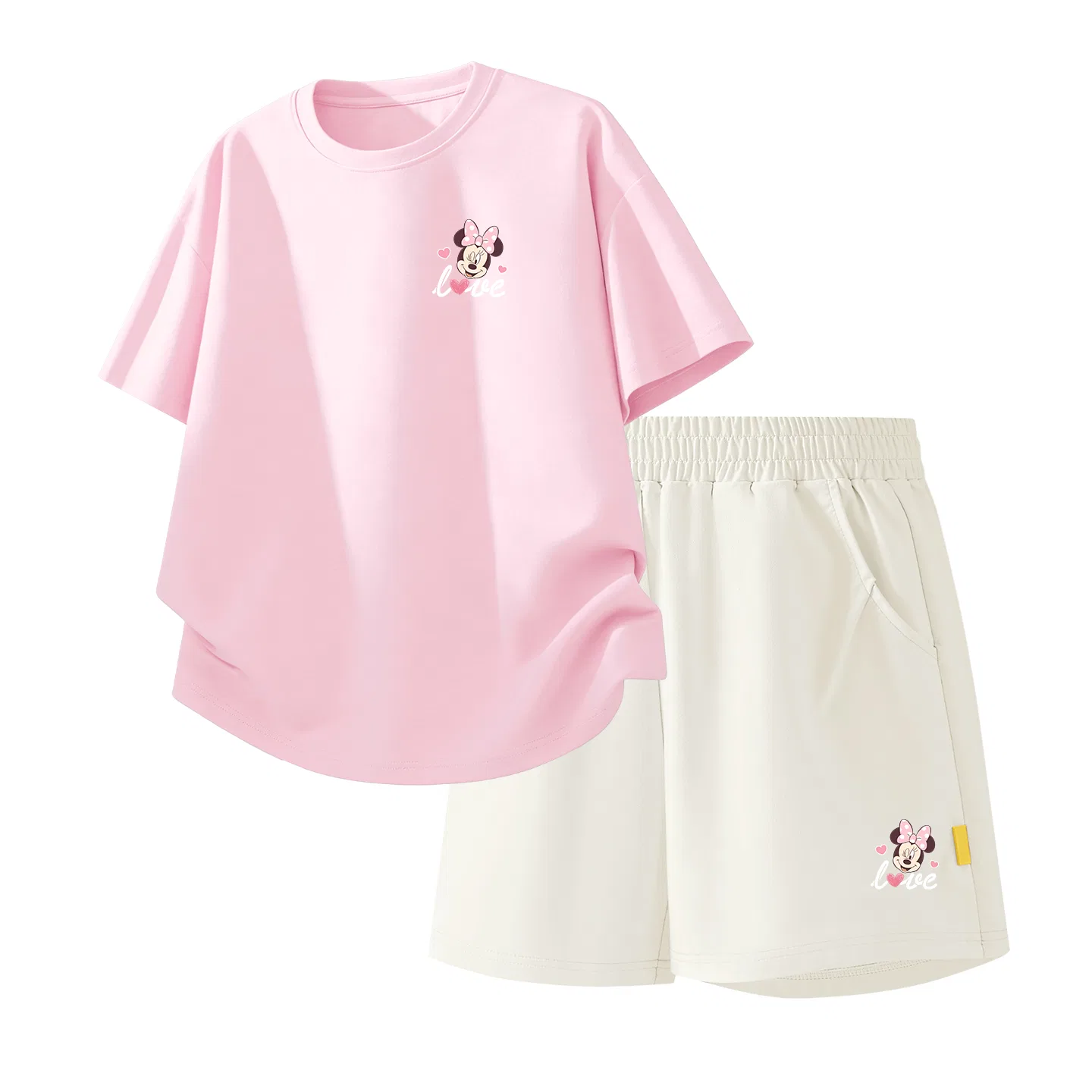 Детский спортивный костюм Casual Sportswear 2 Piece Set Disney, Dazzle Heart K Pearl Powder+Dazzle Heart K_Bottom Right Mist White