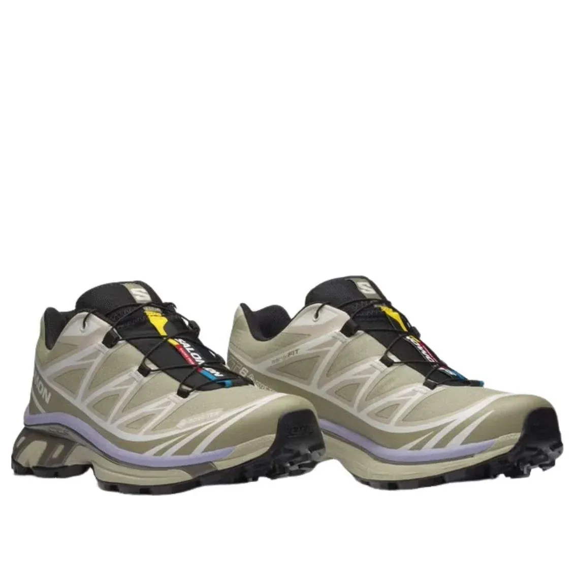 Кроссовки SALOMON XT-6 Gore-Tex 'Eucalyptus Sage Cosmic Sky', зеленый — фото 4