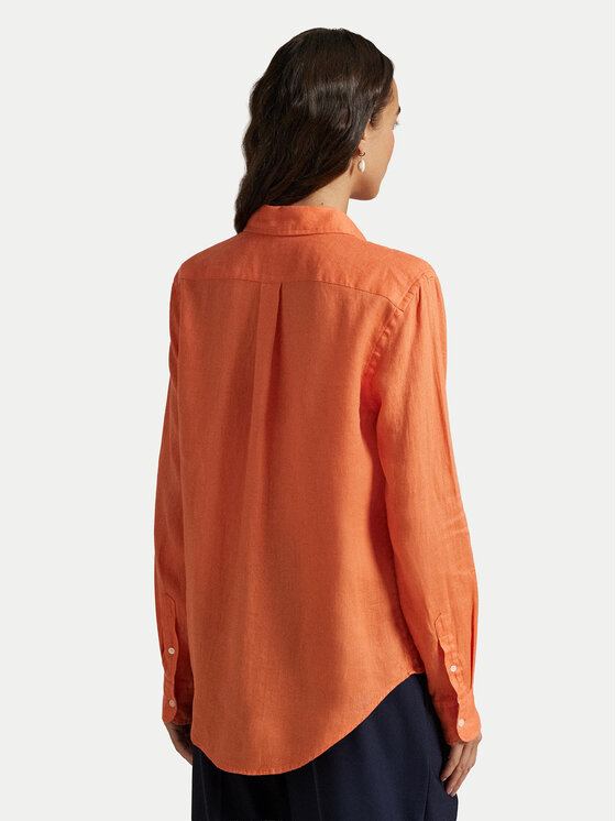 Рубашка regular fit 211970730500 Polo Ralph Lauren, оранжевый — фото 3