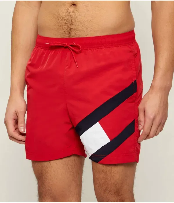 Пляжные шорты slim fit Tommy Hilfiger, красный