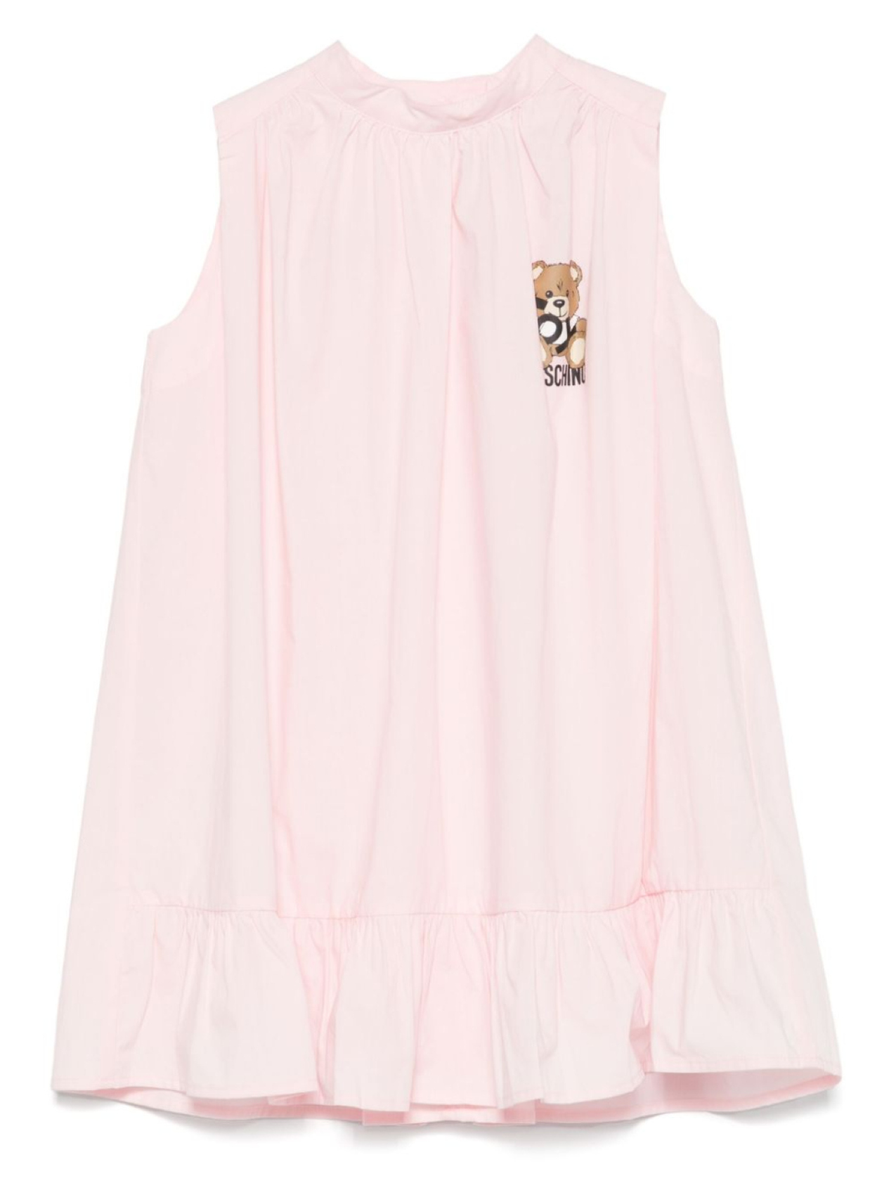 

Платье Moschino Kids с принтом Teddy Bear, розовый