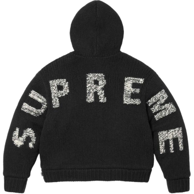 FW25 WEEK18 Толстовка с капюшоном на молнии с подкладкой из искусственного меха Unisex Supreme, черный — фото 2