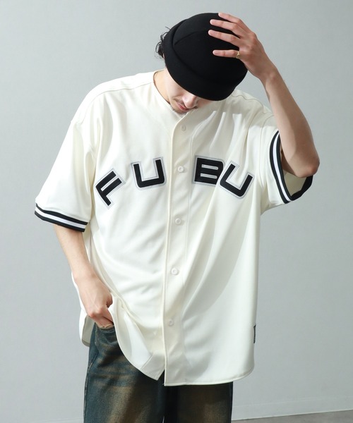 

Бейсбольная футболка, хлопок FUBU, белый