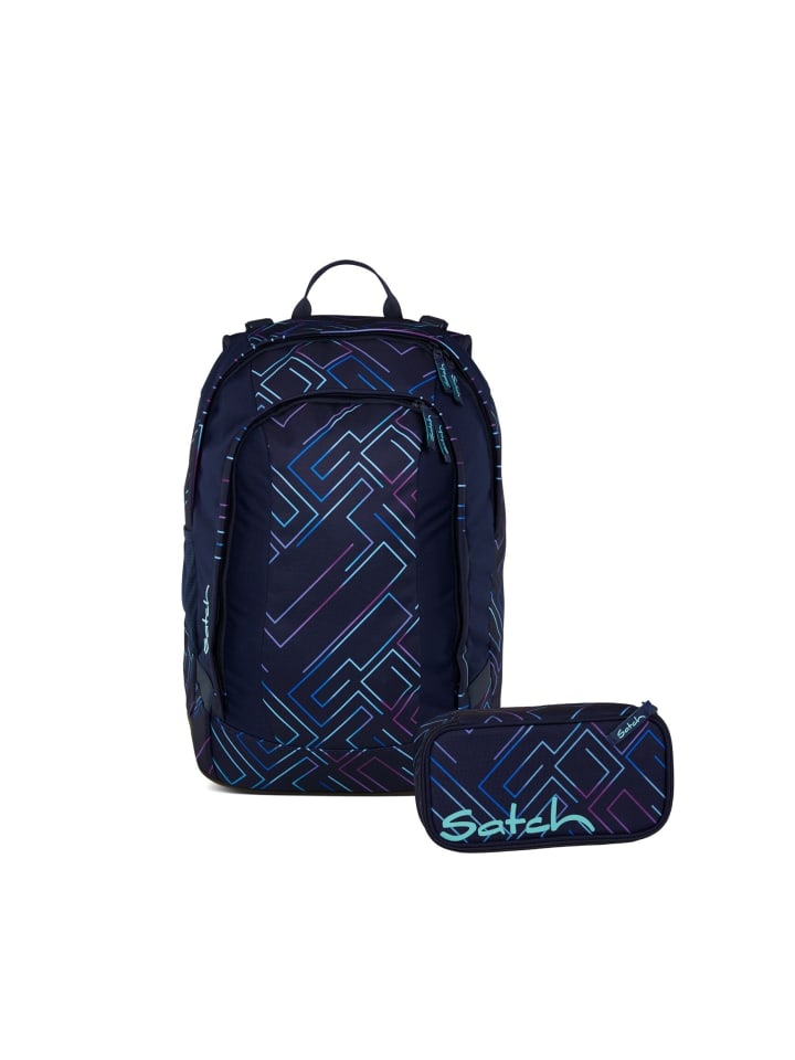 

Satch Набор из двух школьных рюкзаков AIR Purple Laser фиолетового цвета
