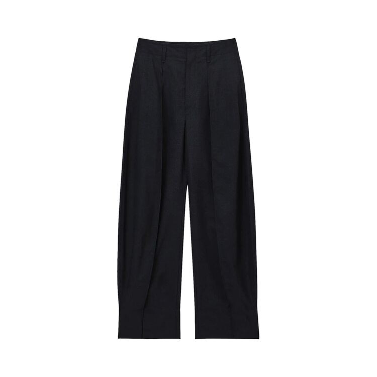 

Брюки Lemaire Curved Volume Tailored Pants Caviar, черный