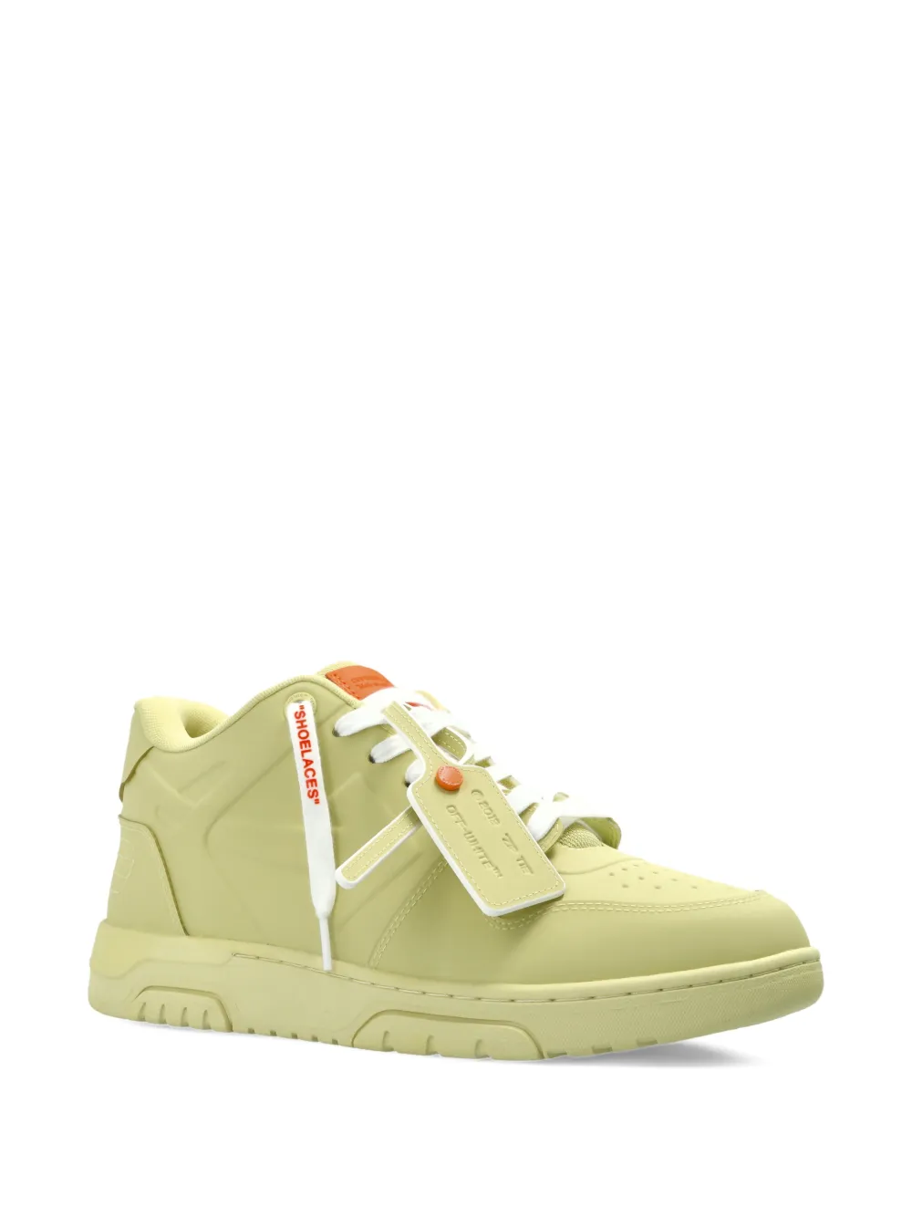 Кроссовки на шнуровке Out Of Office Off-White, желтый — фото 2