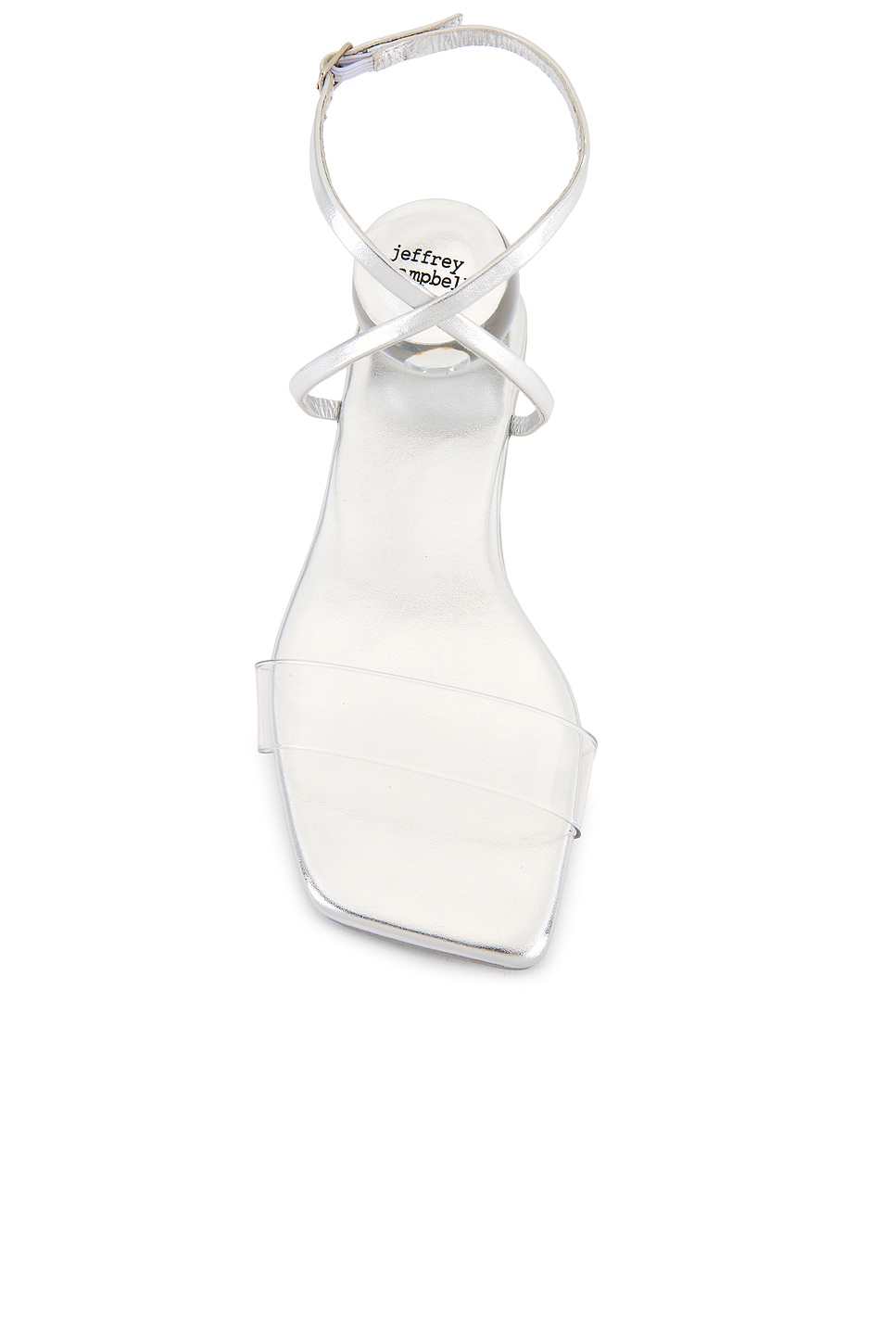 Сандалии Foretell от Jeffrey Campbell, silver clear — фото 4