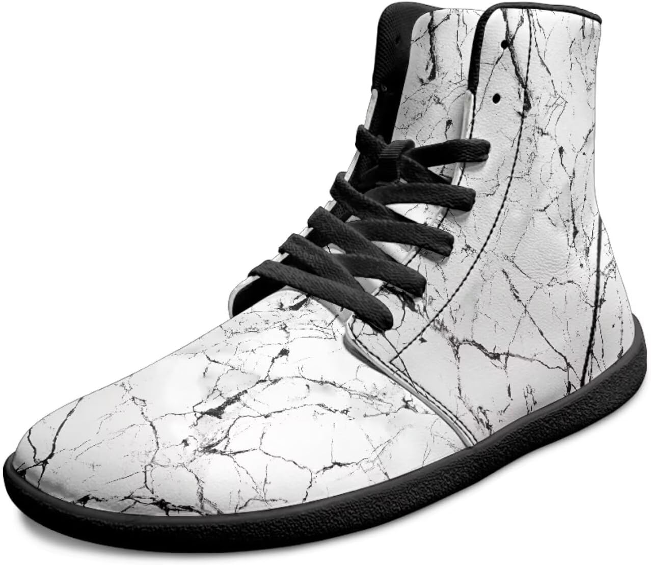 

Мужские минималистичные ботинки босоножечного типа с кожей, широким носком, высокие кроссовки, повседневная обувь для ходьбы, спортивная обувь с нулевым перепадом, ботильоны Chririnla, серый