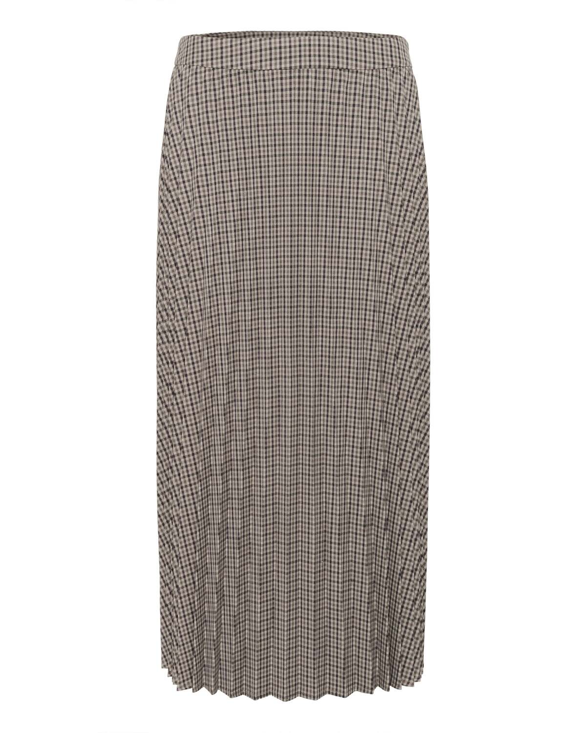 

CULTURE Юбка 'Checka' в светло-коричневом цвете