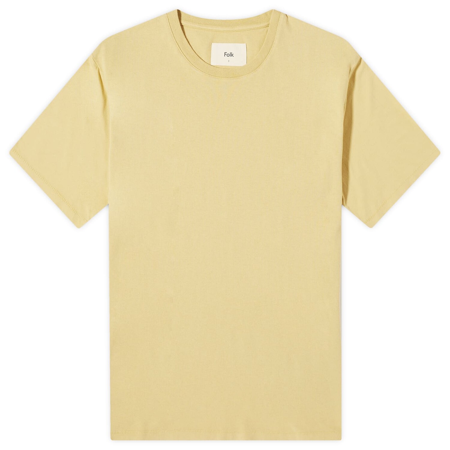 

Футболка Folk Contrast Sleeve T-Shirt, цвет Wheat