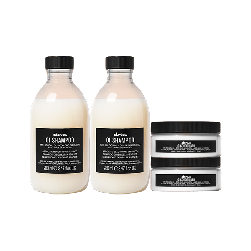 

DAWEINISI OAI OI набор шампунь и кондиционер увлажняющий очищающий разглаживающий шампунь 280мл + кондиционер для волос 250мл DAVINES, four-piece set b