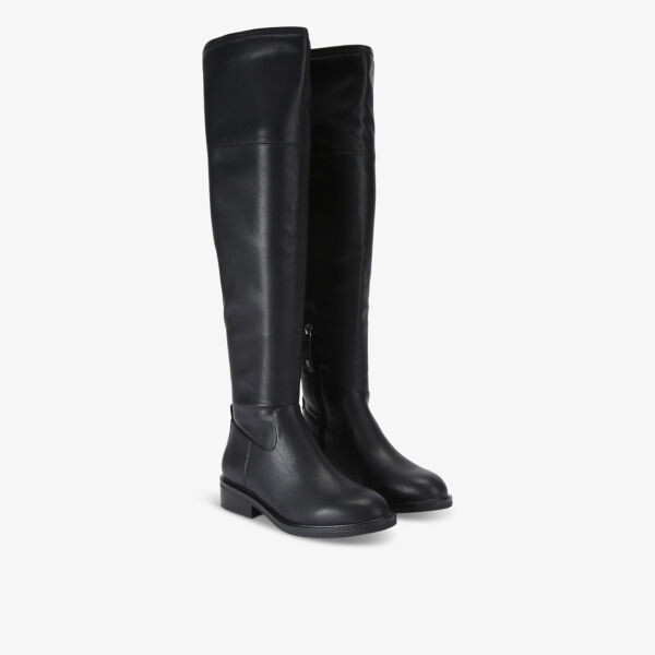 Сапоги Tisha из искусственной кожи на плоской подошве до колена Kg Kurt Geiger, черный — фото 2