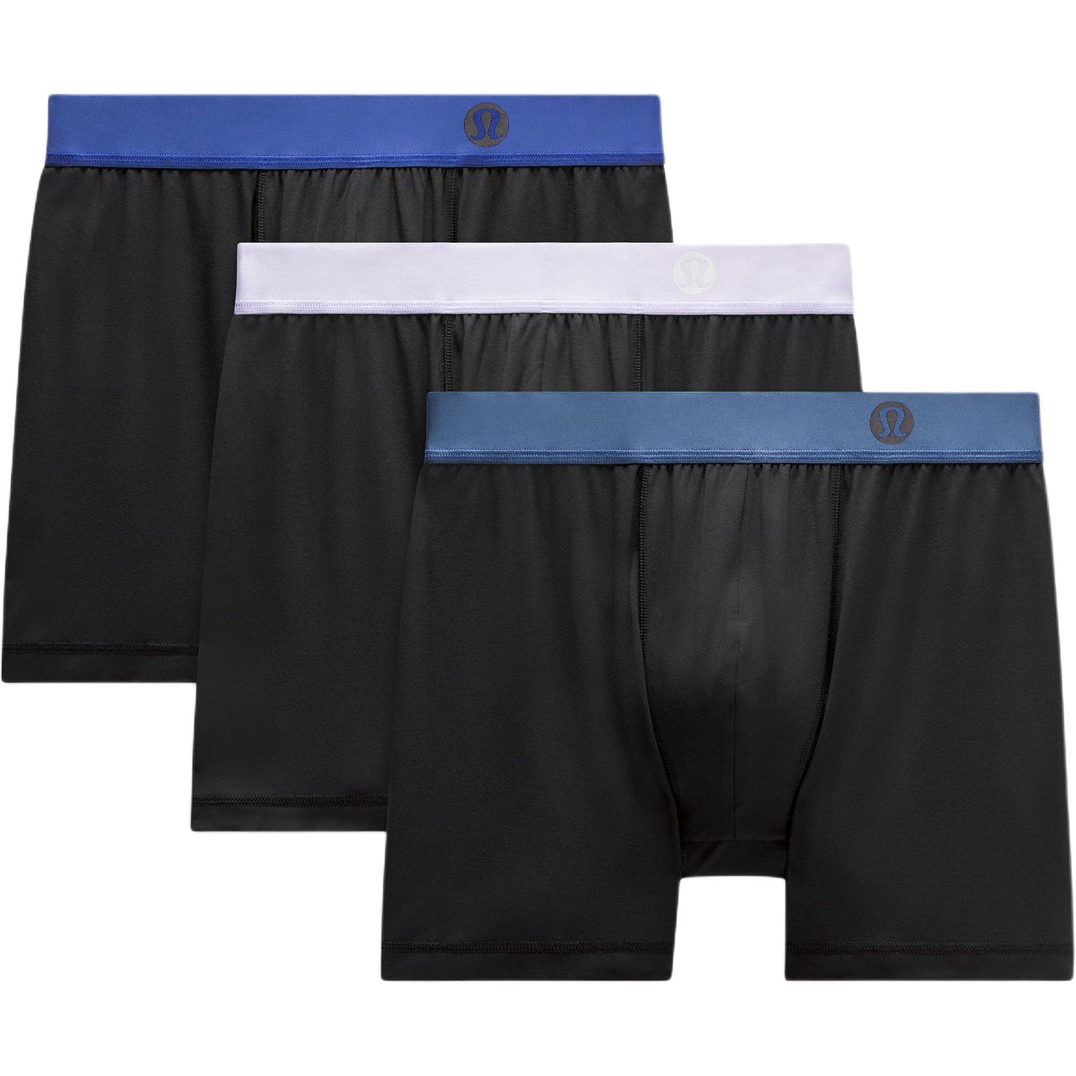 

Мужские трусы 1 комплект 3 штуки Lululemon, синий/черный