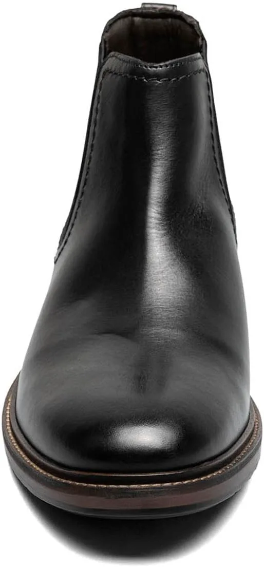 Мужские ботинки Florsheim, Forge, с гладким носком и эластичными вставками, черный — фото 2