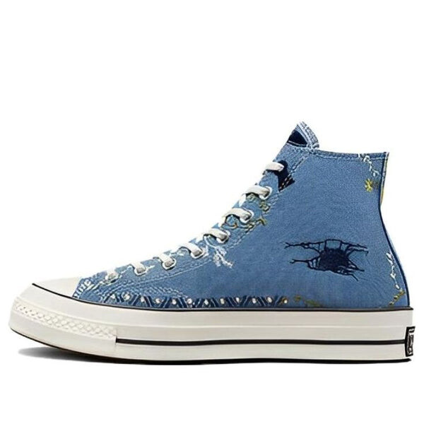 

Кроссовки chuck 70 high 'cowboy embroidery' Converse, голубой, Синий, Кроссовки chuck 70 high 'cowboy embroidery' Converse, голубой