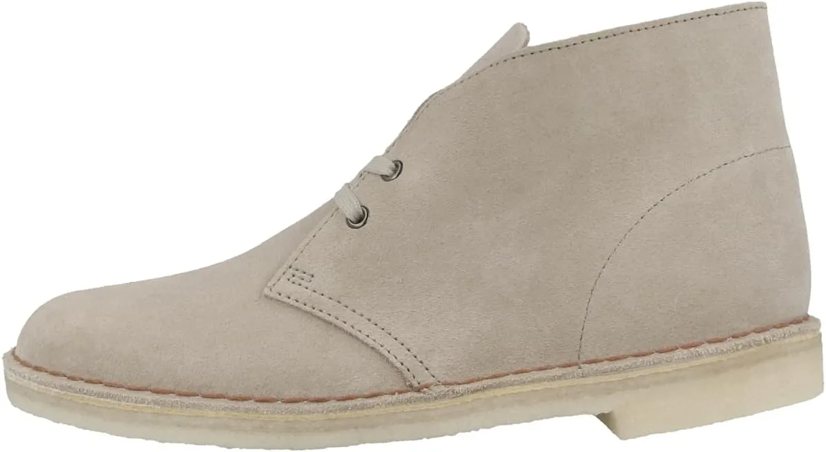 Ботинки Clarks Originals Desert Boot, мужские ботинки Desert Boots, ботинки на невысоком каблуке и ботинки, серые (замша wolf)