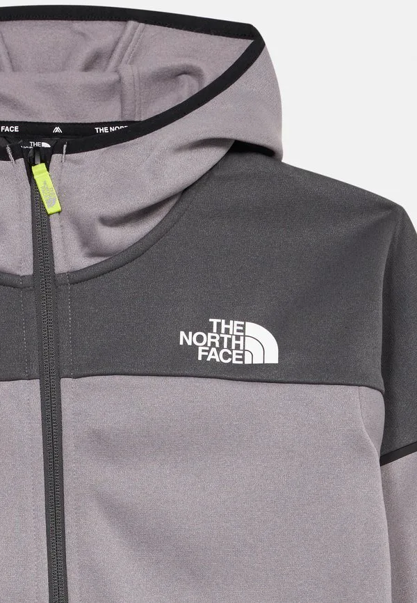 Подростковая спортивная толстовка в горном стиле унисекс на молнии The North Face, Anthracite Grey/Transcendent Grey — фото 4