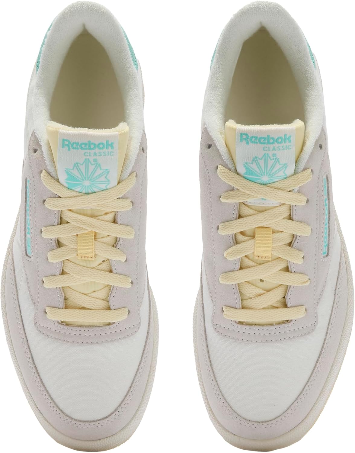 Кроссовки Reebok Unisex Club C 85 OldSneaker, желтый — фото 4