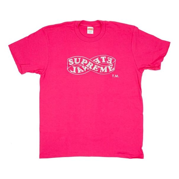 

Футболка Supreme FW18 Eternal Tee Dark Pink Logo Printing Short Sleeve Unisex Red, красный