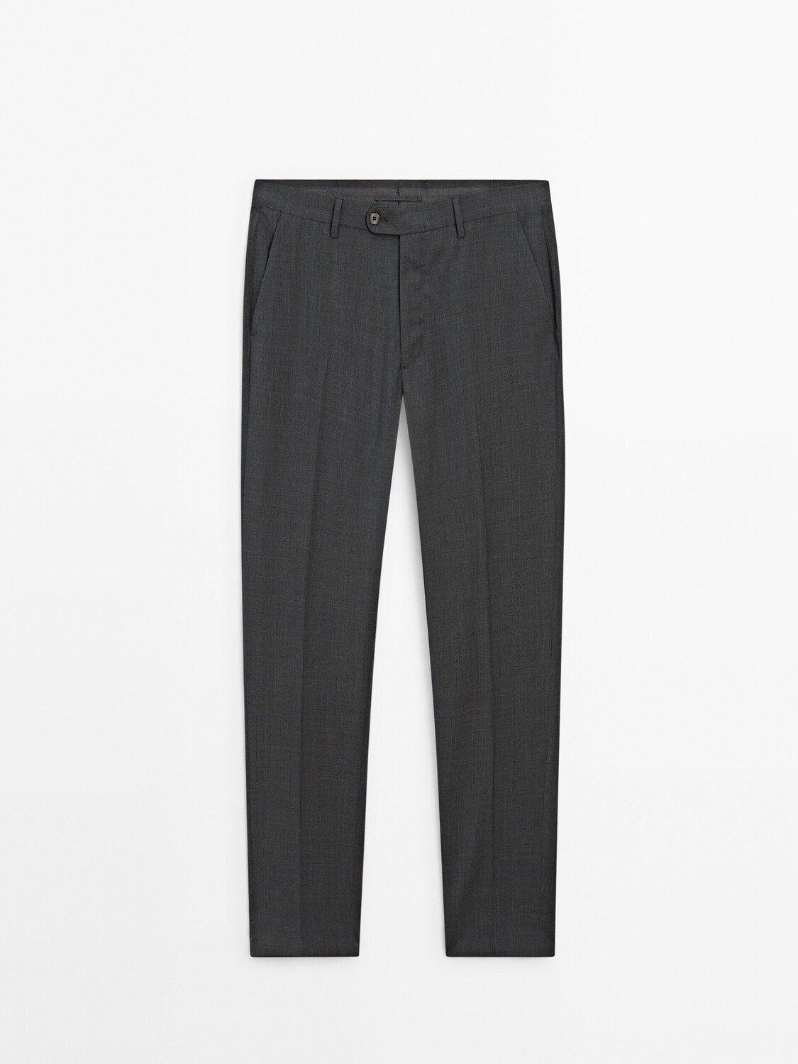 

Костюмные брюки из 100% шерсти Massimo Dutti, серый