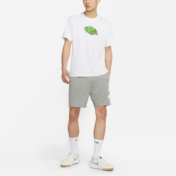 Футболка sb casual sports с круглым вырезом скейтборд с коротким рукавом Nike, белый — фото 3