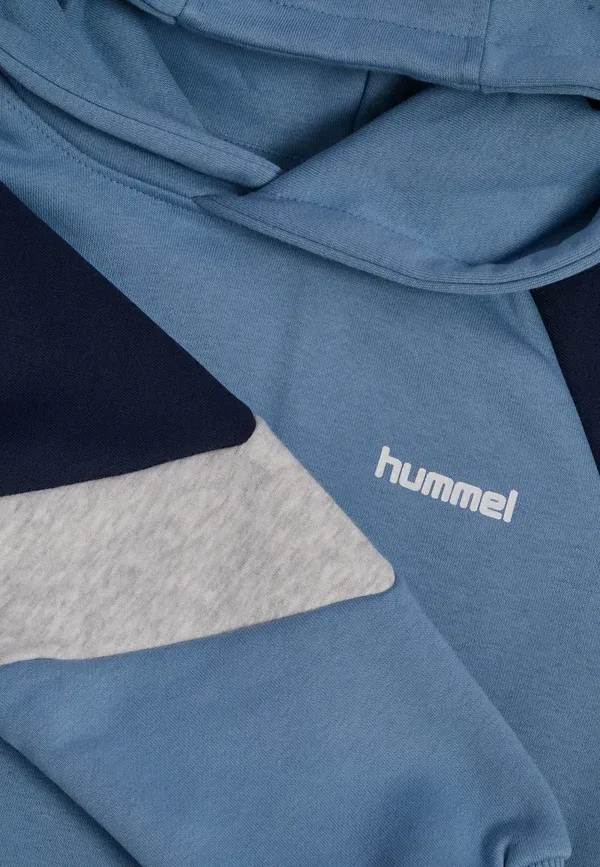 Толстовка с капюшоном Hummel Hmljr Loose Blocked Hoodie, выцветший деним — фото 3