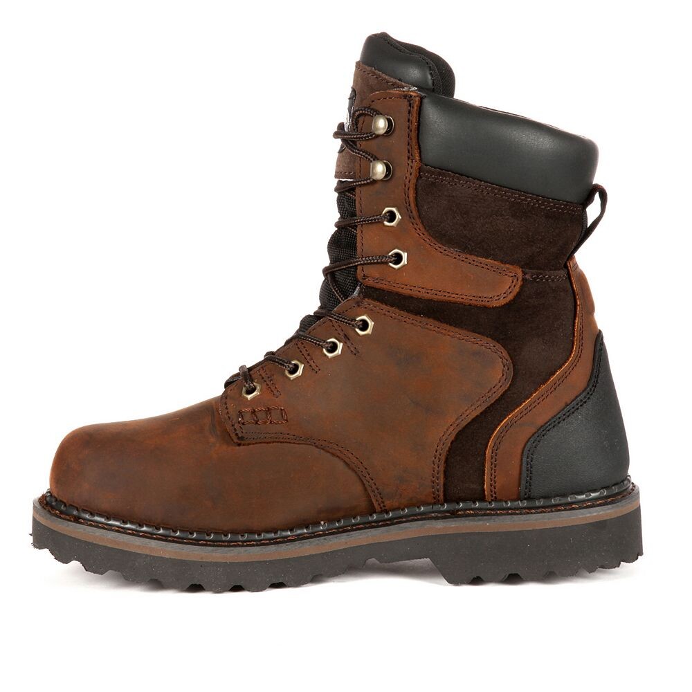 Georgia Boots Мужские водонепроницаемые рабочие ботинки Brookville 8, цвет Dark Brown — фото 3