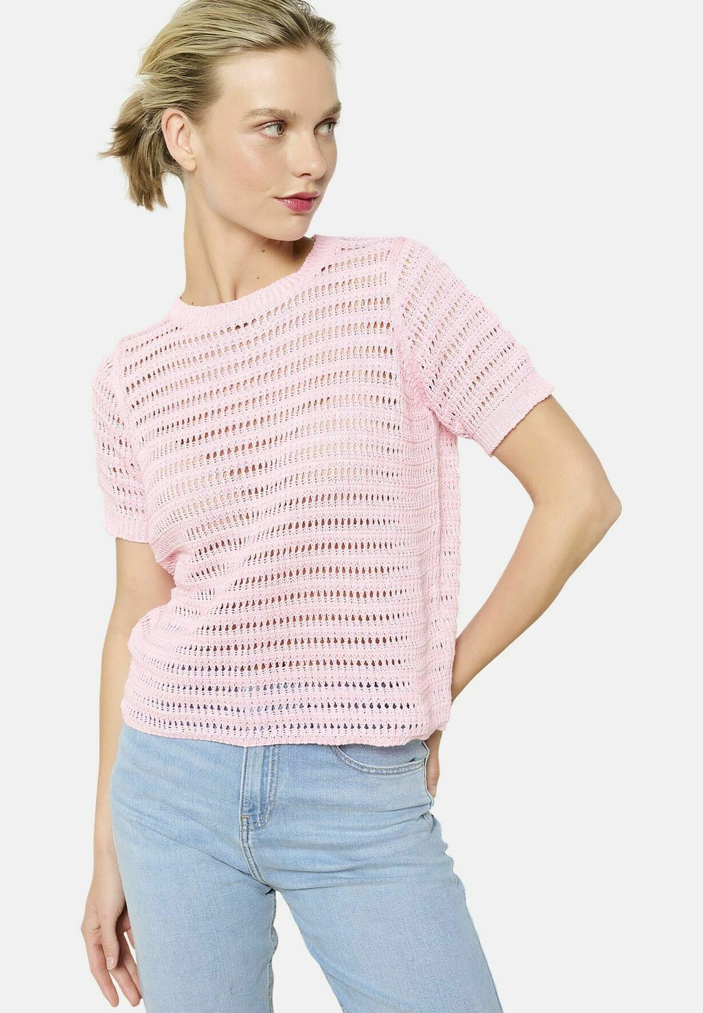 

Футболка с принтом SHORT SLEEVE LolaLiza, розовый