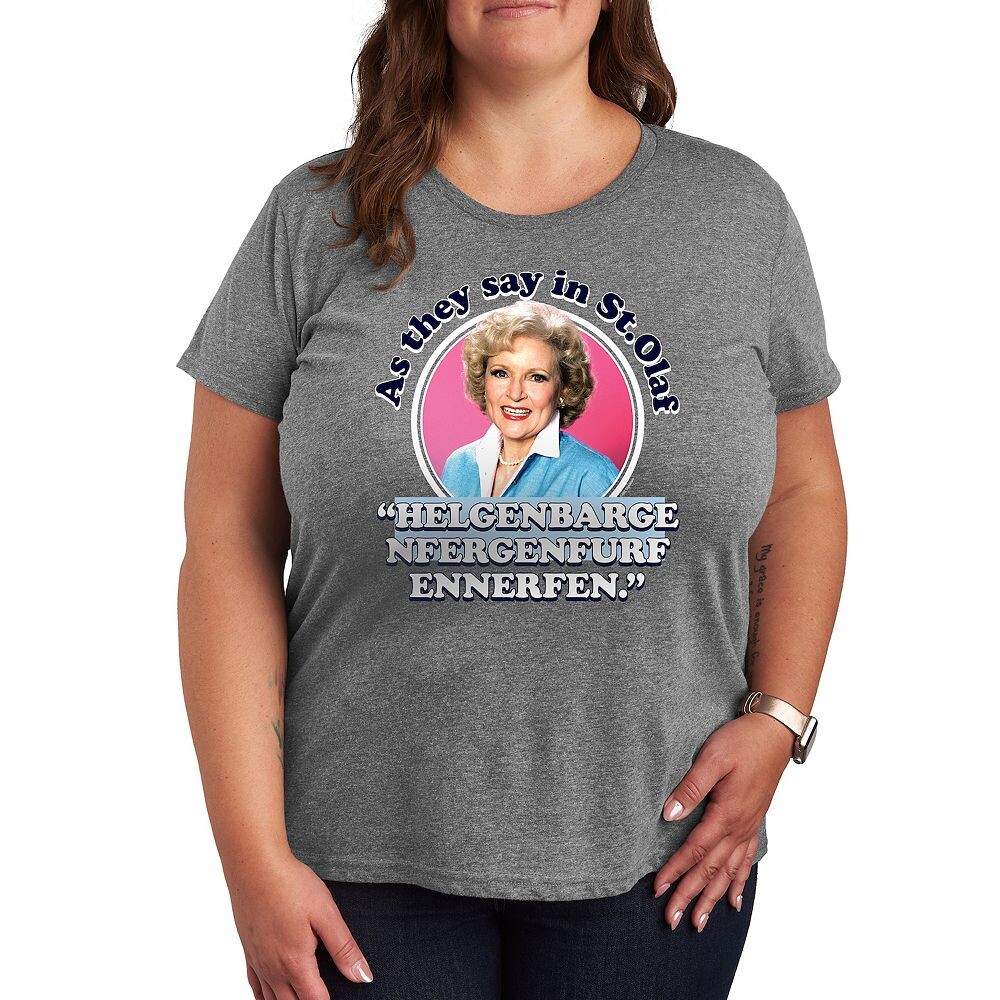 

Футболка Plus Golden Girls с рисунком St. Olaf Licensed Character, цвет Heather Gray