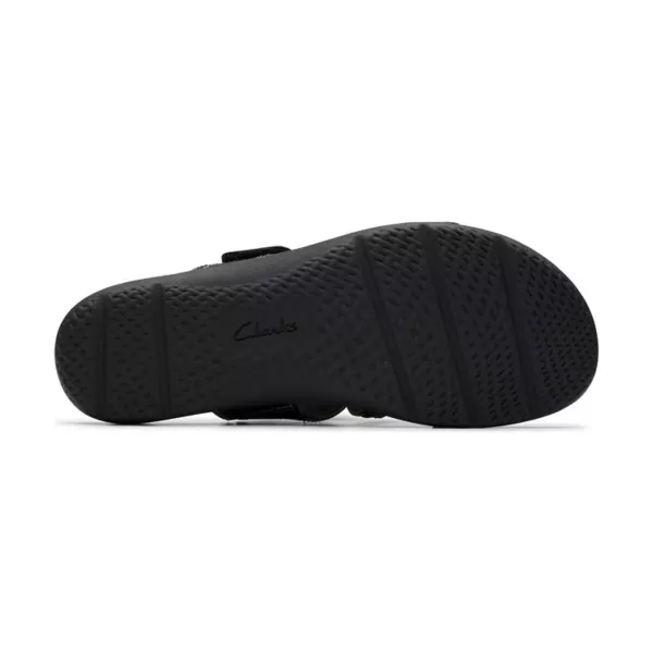 Женские сандалии Elizabelle ave на плоской подошве Clarks, цвет black leather — фото 4