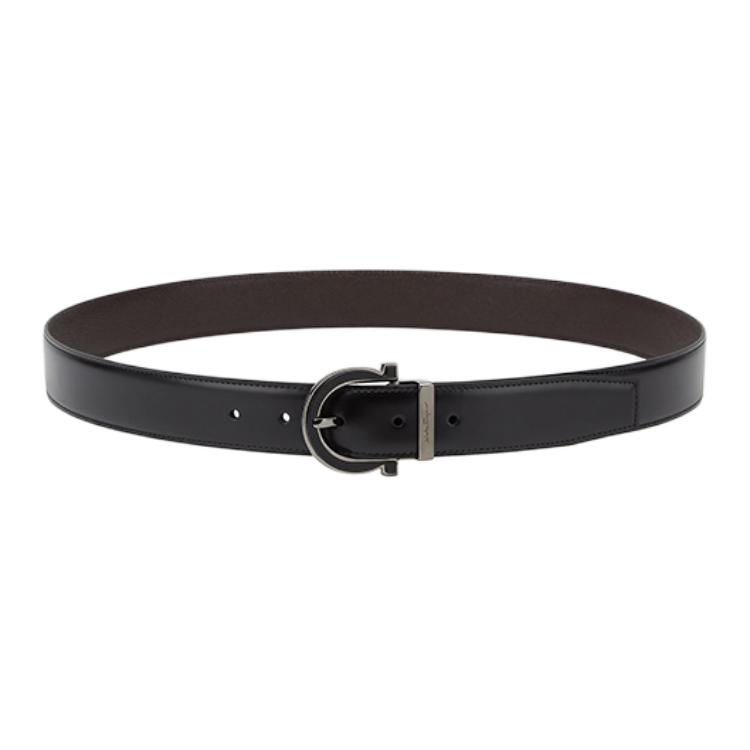 

Ferragamo Кожаный ремень мужской коричневый шириной 3.2 см, Brown