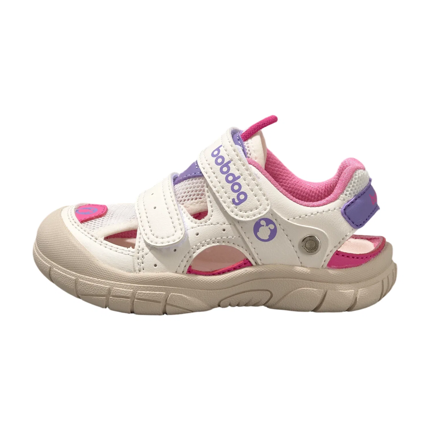 Детские сандалии slip resistant abrasion resistant для детей 3-7 лет BOBDOG, Pink Purple