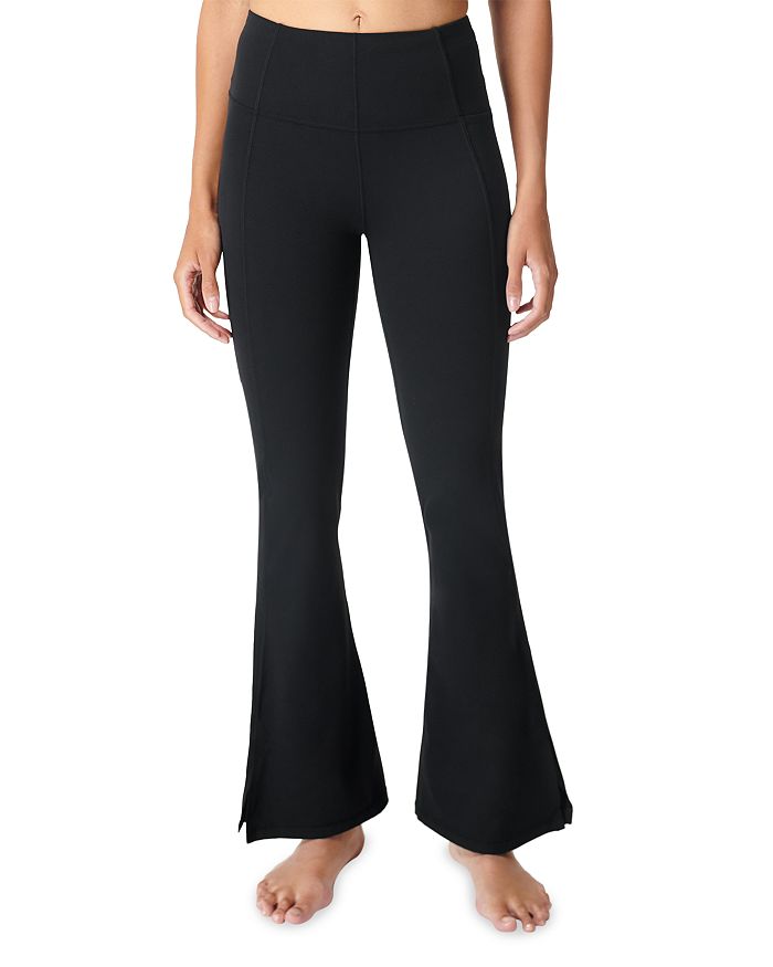 

Супермягкие расклешенные брюки Sweaty Betty, черный