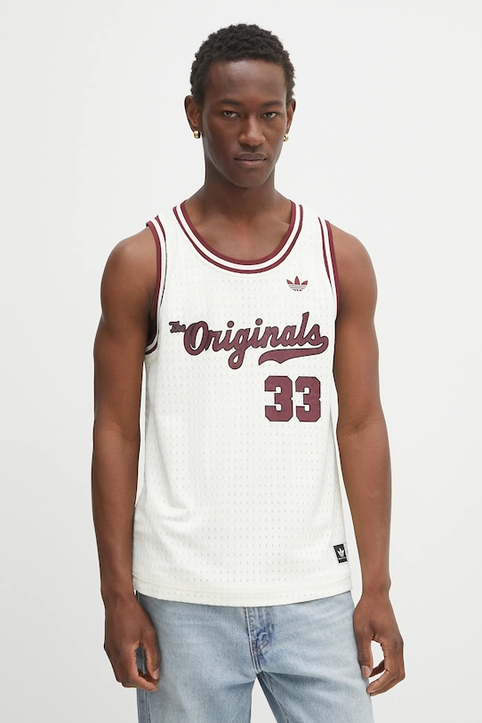 

Футболка без рукавов OG Jersey Adidas Originals, бежевый
