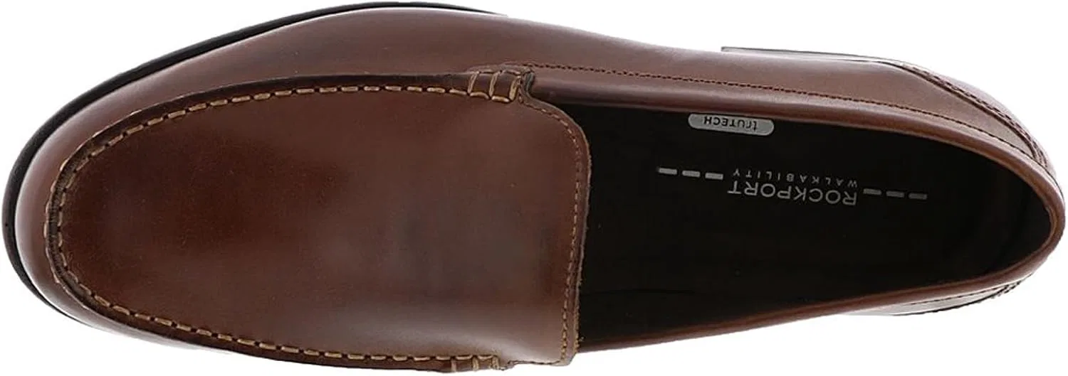 Мужские лоферы Rockport Classic Loafer Vene Black V76191 на шнуровке — фото 3