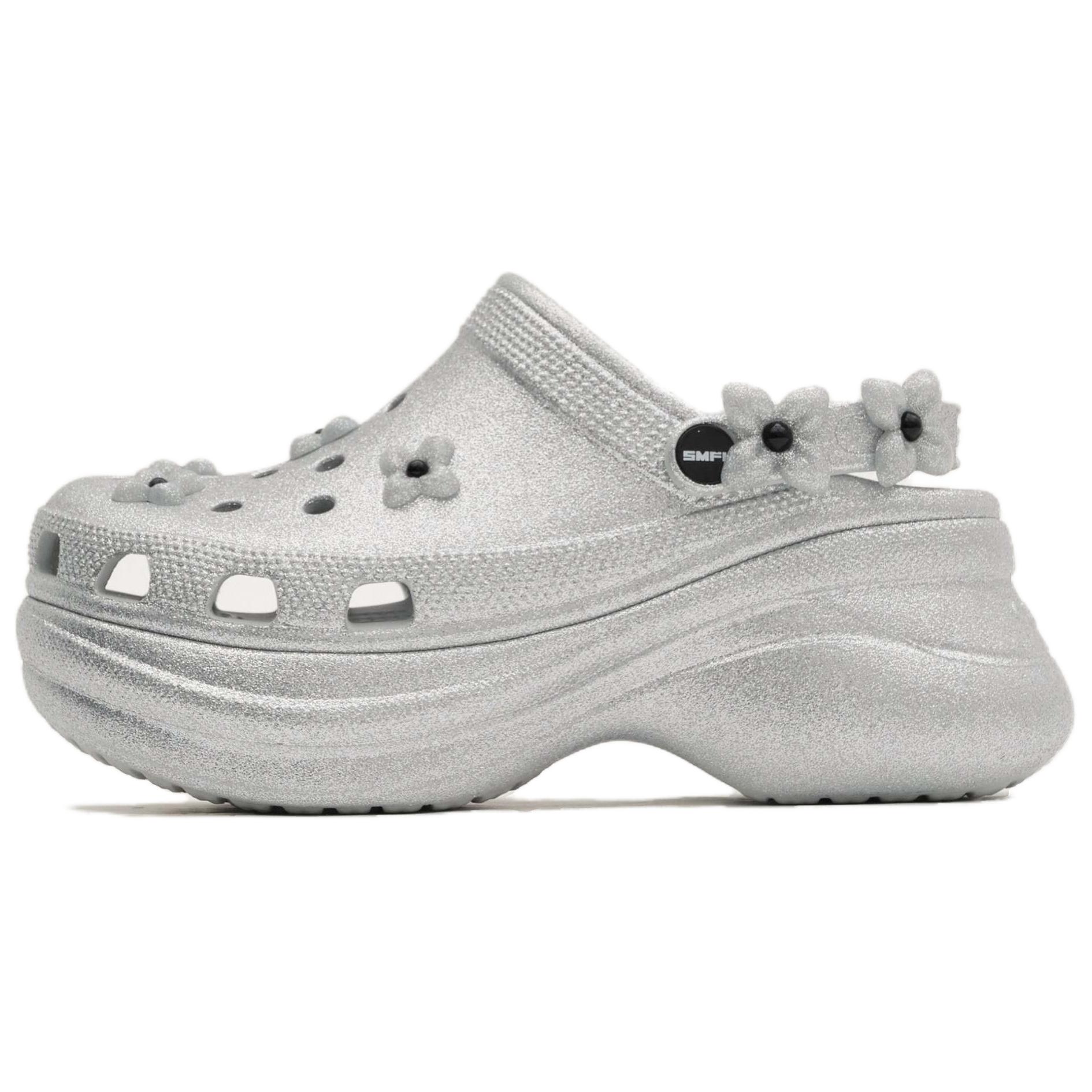 Классические женские сабо Bae Smfk Diamond Crocs, Silver