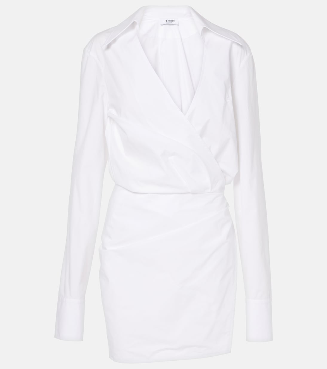 

Мини-платье из хлопка The Attico, белый