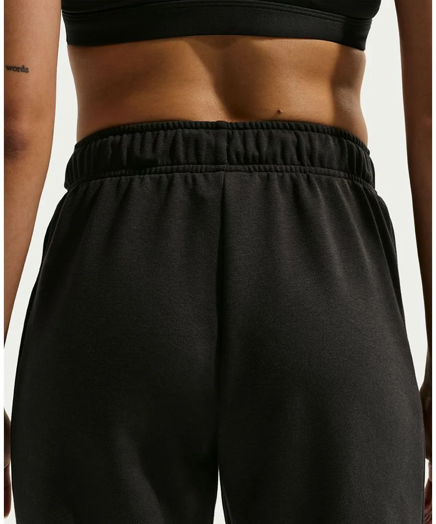Женские брюки Pro Dri-FIT из французской махровой ткани Nike, черный — фото 4