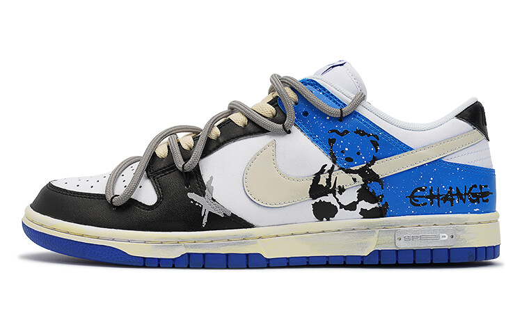 

Кроссовки Nike Dunk Skateboard Shoes Men Low-Top Blue, Синий, Кроссовки Nike Dunk Skateboard Shoes Men Low-Top Blue