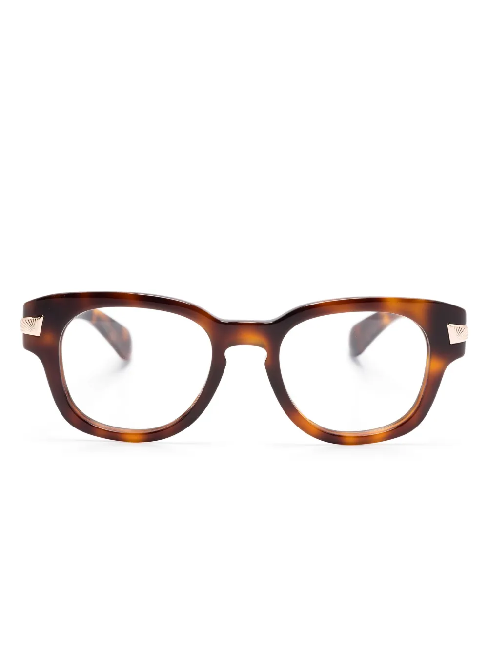 

Очки в квадратной оправе черепаховой расцветки Gucci Eyewear, коричневый