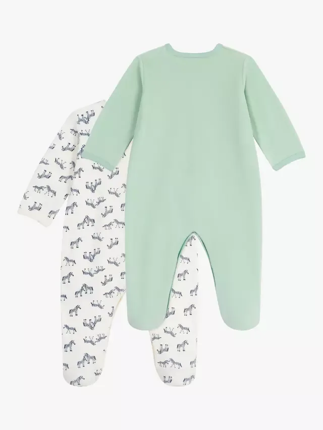 Детский хлопковый боди с принтом, комплект из 2 штук Petit Bateau — фото 2