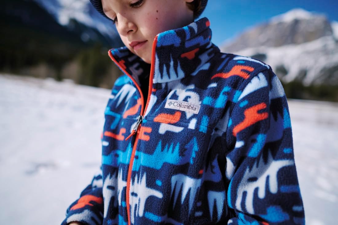 Флисовая куртка Columbia boys Zing III, Collegiate Navy Highland — фото 2